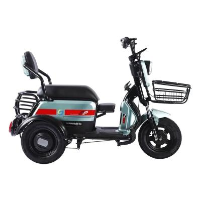 China China Passenger Basket High Quality Material Electric Left and Right Turning Tricycle Bicycle for sale