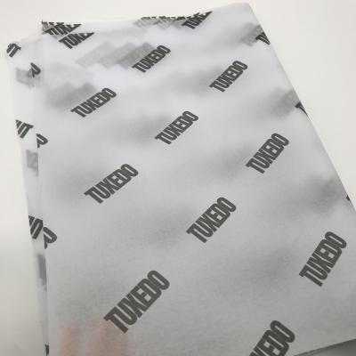 China Recyclable White Tissue Paper Logo Gift Custom Printed Tissue Paper, Apparel Wrapping Tissue Paper for sale