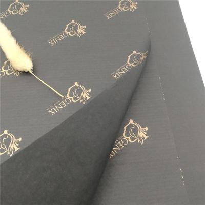 China Recyclable Custom Black Tissue Paper Wrapping / Logo Tissue Wrapping Paper Wrapping Tissue Paper For Gift for sale