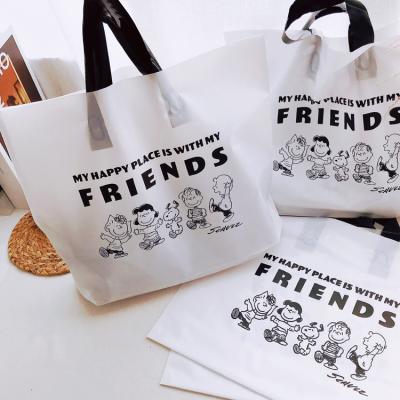 China Hot Sale Recyclable Clothes Packaging Plastic Plastic Bag Tote Bag Custom LOGO for sale