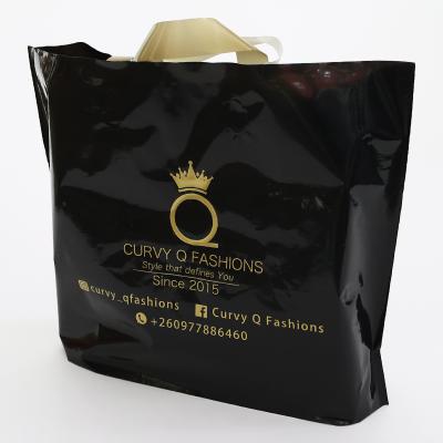 China Recyclable High Quality Custom Color Logo Size Shopping Bags With Handle Plastic Bag Shopping Bags for sale