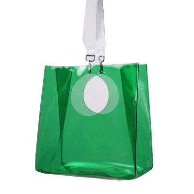 China Light Fashion Transparent Elegant Handbag, Tote Bag Shopping Handbags Clear for sale