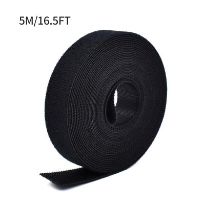 China 16 Feet Long Lasting 0.75 Inch Width Double Sided Self Adhesive Hook & Loop Tape for sale