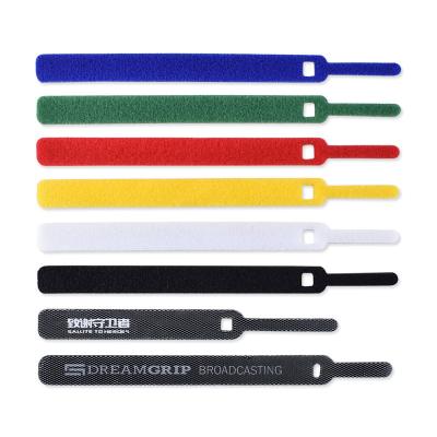 China Wholesale Custom Nylon Colorful Double Sided Reusable Carry Self Gripping Hook Loop Cable Tie for sale