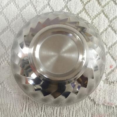 China Durable Anti-scalding Stainless Steel Double-Layer Dining Bowl for sale