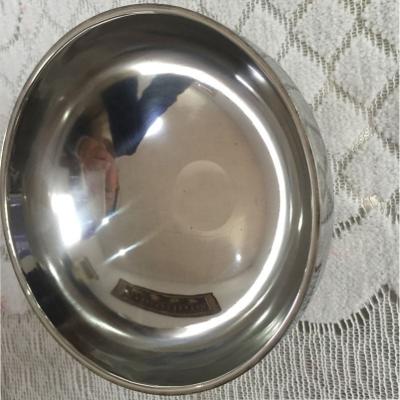 China Sustainable 12cm Diameter Mixing Bowl Stainless Steel Soup Basin for sale