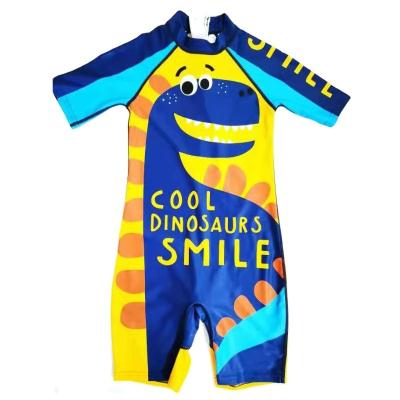 China Top Selling Cute Children Swimsuit Children's Sunscreen Baby Boy Infant 3-8 Years Cartoon Swimmingwear Swimmingwear Windproof for sale