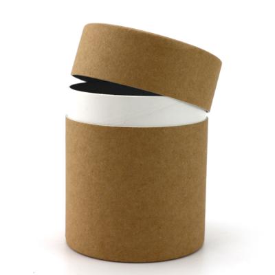 China Custom Recycled Materials Kraft Cardboard Lift Up Gift Paper Tube For Cosmetics Packaging And Wax Paper Bottle Packaging for sale