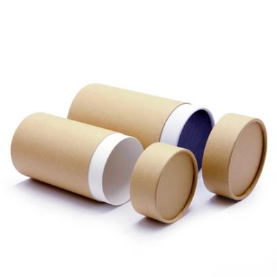 China Wholesale Flat Tube Paper Box Cosmetic Packaging Recycled Kraft Cardboard Paper Tube Box Packag for sale