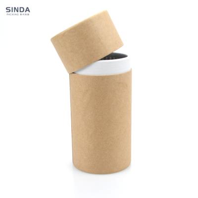 China Recycled Materials Recycled Cylinder Shape Box Custom Cardboard Paper Tube Package For Gift Wrapping Paper Tube for sale