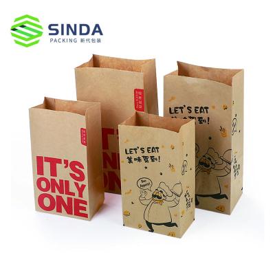 China Recycled Materials Hot Sale Custom Printed Fast Food Delivery Bag Packing For Caterer for sale