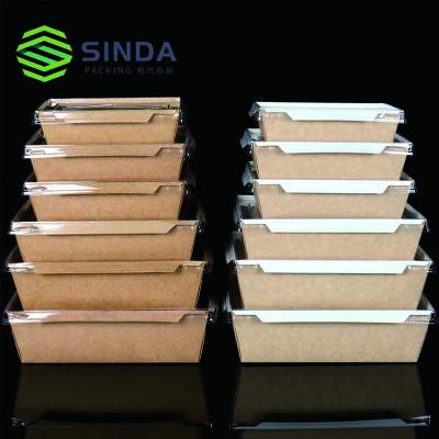 China Recycled Materials Packaging Cup Noodles, Kraft Paper Salad Box, Food Packaging Box for sale