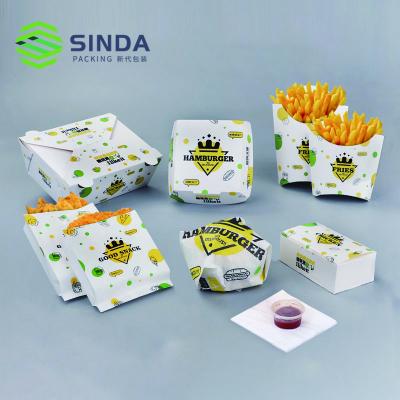 China Recycled Materials Paper Donut Packaging Box , Fast Food Packaging Box for sale