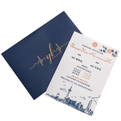 China Custom Europe Christmas Thank You Gift Greeting & Visiting Invitation Business Wedding Cards for sale