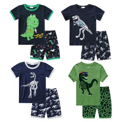 China Enssy Spring Homewear Shorts Wrapped Shorts Kids Pajama Set Casual And Summer Children Clothing for sale