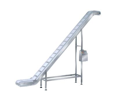 China Inclined Machinery Repair Shops Conveyor Stainless Steel Conveyor Chain Conveyor Machine Conveyor With PVC Belt for sale