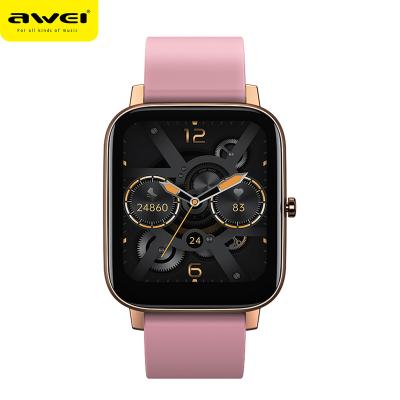 China Touch Screen Awei Smartwatch 1.69 Inch Waterproof Ip67 Bt H6 2023 New 180Mah Ce/Fcc/Rohs Heart Rate/Blood Pressure Watch For Men Women for sale