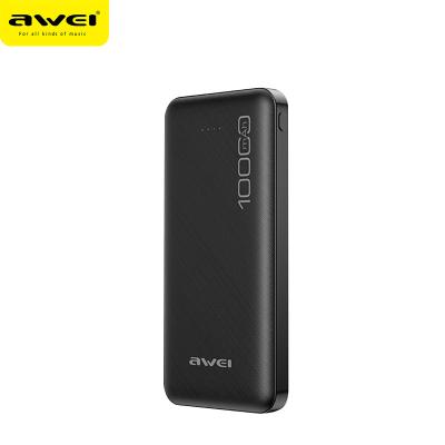 China 10000mah Awei P28K Portable Mini Power Bank 10000Mah 37Wh Ce Fcc Rohs Usb C 2023 Oem Factory Wholesale Powerbank Power Station 10000Mah for sale