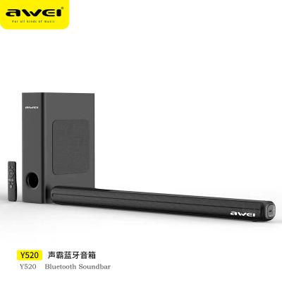 China Play Video Awei Sound Bar With Subwoofer 50W Y520 Blue Tooth 5.0 Speaker 2023 New Arrivals Sound Equipment Amplifiers Sound System Speakers for sale