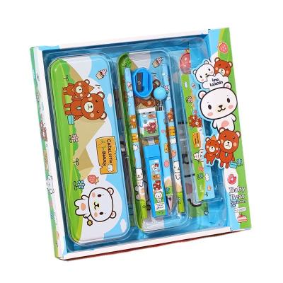 China Promotion\Business\School\Office Hot pencil pencil pencil eraser sharpener Stationery set Student Gift Gift wholesale cute stationery for primary school students for sale