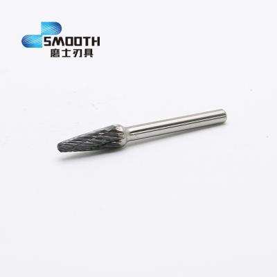 China Smoothing Good Quality Carbide Rotary Burrs For Metal Grinding Taper With Radius End Shape-SL-4; L1228 for sale