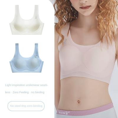 China Antibacterial OEM Customized Girl's Modal Traceless Sling Student Underwear Comfortable Rimless Female for sale