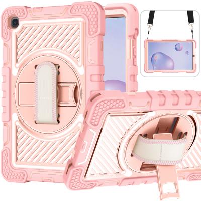 China 360 Swivel Hand Strap Rugged Shockproof Tablet Case For Samsung Galaxy Tab A 8.4 T307U For Girl for sale