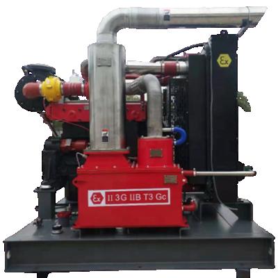 China Water cooled ATEX qualified explosion proof Zone II mine engine, generator, water pump assembly and air-compersor assembly for sale