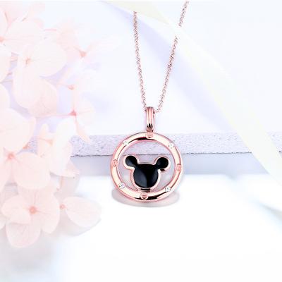 China None Natural Diamond Pendant Factory Price 18k Red Gold Fade Wedding Jewelry Pendant Necklace for sale