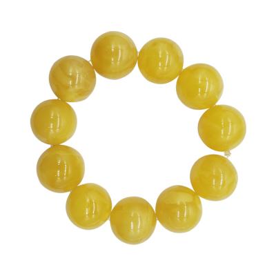 China Top Product CLASSIC China 22mm Wholesale High Quality Natural Amber Charm Success Rate Bracelet for sale