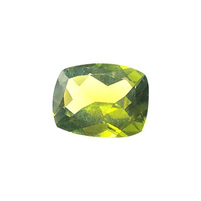 China Trustworthy Manufacturer Best Selling Durable Inlay Jewelry In Cushion Running Cut Natural Gem Stone Bead For Sale Peridot Stone for sale