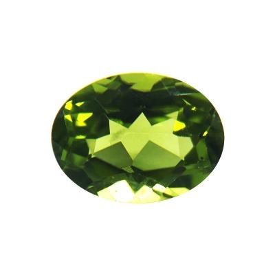 China Jewelry Making Stone Directly Supply Wholesale 6x8mm Oval Cut Natural Peridot Loose Gemstone for sale