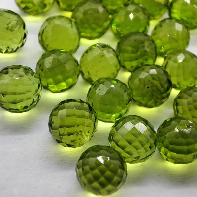 China No Wholesale Ball Reduced Olivine Natural Stone Peridot Cheap Price for sale