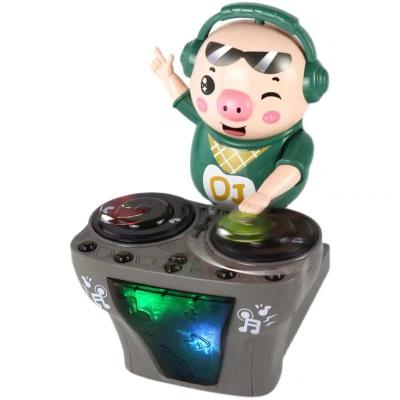 China Singing baby toy DJ swing piglet dancing singer/dancing action number with light and music electronic toys for sale