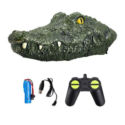 China Hot Selling Twin Motors Simulation Remote Control Toy Outdoor Rc Crocodile Boat for sale