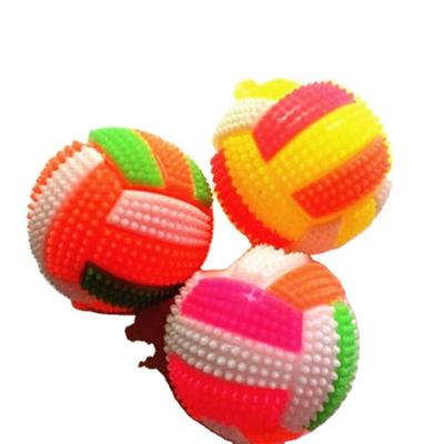 China Bounce Hot Sale Christmas Gifts LED High Bouncing Ball Wholesale Novelty Toys Outdoor Sports Volleyball Toy for sale