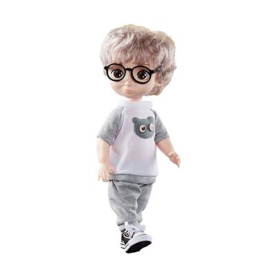 China Educational fashion dress up street boy with 3D eye pupil and curly hair toy for boys and girls cute doll for sale