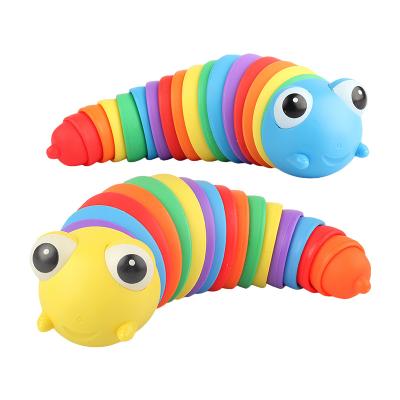 China Hot Selling Decompression Kids Amazing Sensory Toys Rainbow Decompression Flexible Ingot For The Restless Sensory Relaxation Toy for sale