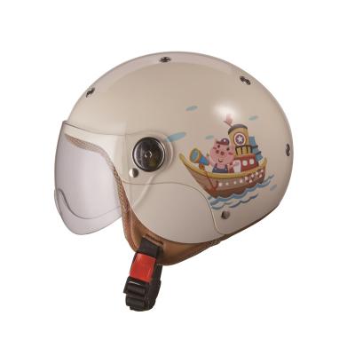 China Style Unisex Electric Vehicle Open Face Motorcycle Helmet Half Face ABS Safety Motorcycle Off-Road Helmet for sale