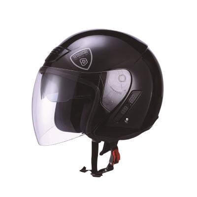 China Retro Style Motorcycle Half Helmet Open Face Helmet With Sun Visor for sale