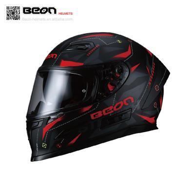 China ABS BEON MOTORCYCLE FULL FACE HELMETS WITH SUNVISOR for sale