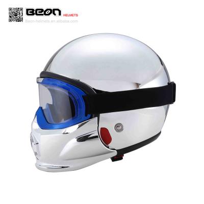 China Double Lens Modular Motorcycle BEON B703 MOTORCYCLE OPEN FACE HELMETS WITH CHIN for sale