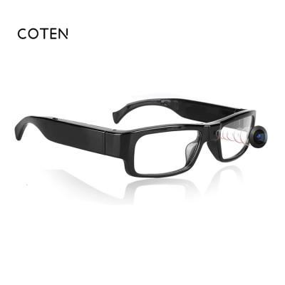 China Mini Video Glasses Wearable Camera Glasses 1080P Mini Hidden Camera One Way Audio Glasses for sale