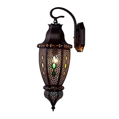 China Villa Courtyard Muslim Style Copper Wall Lamp Copper Wall Sconce Lights for sale