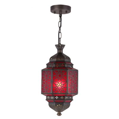 China Indoor Copper Chandelier Retro Style LED-verlichting Arabisch moslimontwerp Europees en Amerikaans ontwerp D220mm H410mm 1PC/Ctn Te koop