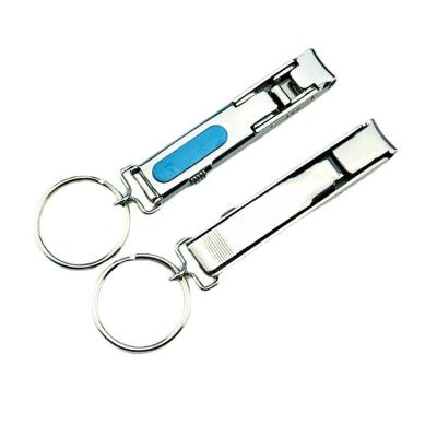 China New Arrival Finger Slim Ultra Small Foldable Stainless Steel Nail Clippers Key Chain EDC Pocket Tool for sale