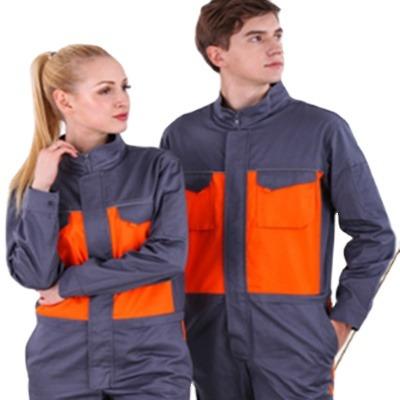 China Reflective brand silk anti-static overalls gas station protection wear-resistant work suit for sale