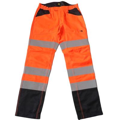 China Orange Water Proof Safety Construction Working Pants With Lots Of Pockets for sale