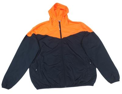 China Fire Proof Navy Mens Anorak Orange Work Wear High Visibility High Strength Jacket for sale