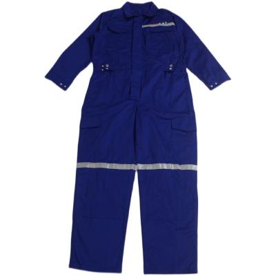 China High Quality Blue Reflective Flame Retardant Fire Proof Mechanic Work Coveralls for sale